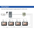 Sistema de intercomunicación inteligente de construcción de apartamentos múltiples de 2 cables, sistema de monitor de videoportero de doble vía campainha porteiro